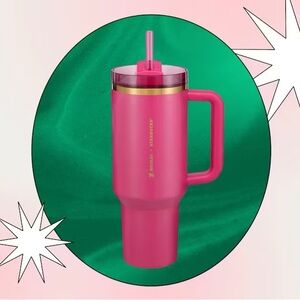 Stanley Pink Tumbler with Handle